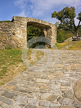 Red Gate in Spitz an der Donau Stock Photo