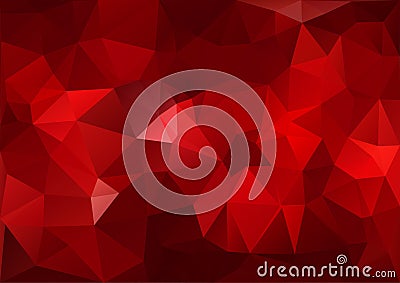 Red Geometric Pattern Vector Illustration