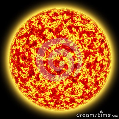 Red Giant Sun 1 Stock Photo