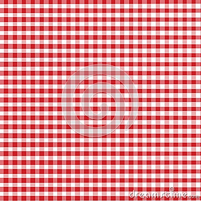 Red Gingham Stock Photo