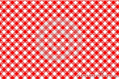 Red Gingham pattern. Texture from rhombus/squares for - plaid, tablecloths, clothes, shirts, dresses, paper, bedding, blankets, Cartoon Illustration