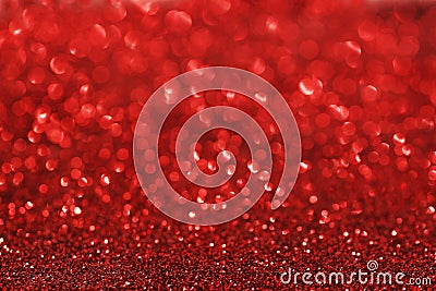 Red glitter background Stock Photo