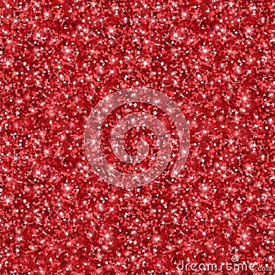 Red Glitter Seamless Pattern Texture Vector Illustration