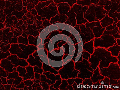 Red glowing lava texture Stock Photo