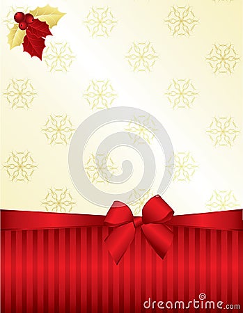 Red and gold Christmas background Stock Photo