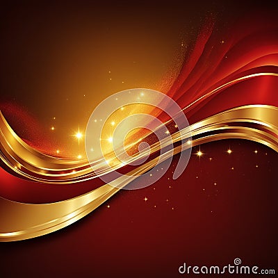Red, gold texture background,abstract fantasy Red, gold background with light and bokeh effect Stock Photo