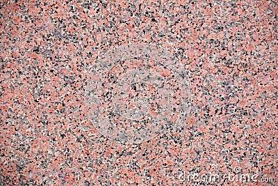 Red granite texture with feldspar, quartz, and mica Stock Photo