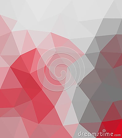 Red and gray triangle. Vector Illustration