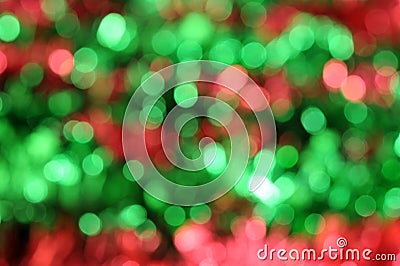 Red and green blurs Stock Photo