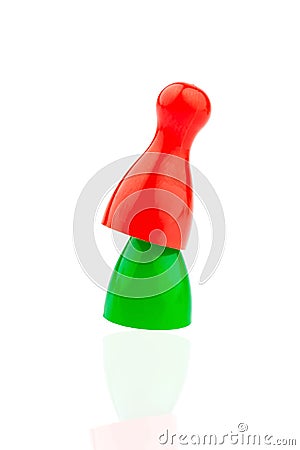 Red-green coalition government Stock Photo