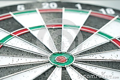 Darts and dartboard arrow game Stock Photo