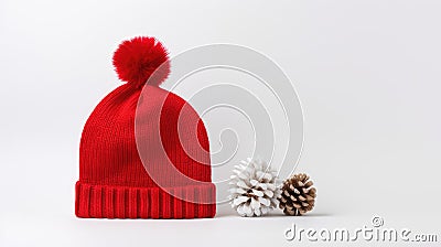 red hat and cones Stock Photo