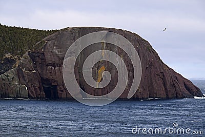 Red Head Rock near Flatrock, Avalon region Newfoundland Stock Photo