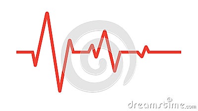 Heart beat pulse vector Stock Photo