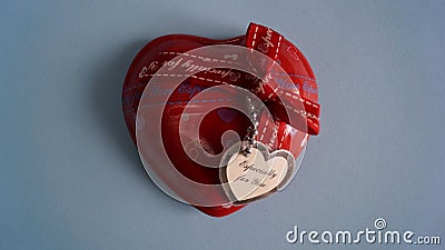 A heart with a message Stock Photo