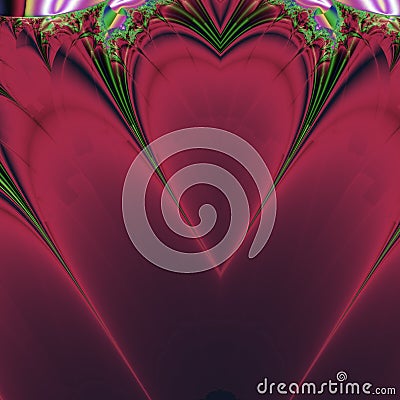 Red Heart Valentines Design Stock Photo