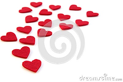 Red hearts Stock Photo