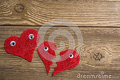 Red hearts Stock Photo
