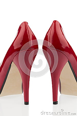 Red high heels Stock Photo