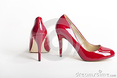 Red high heels Stock Photo