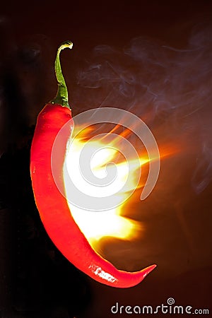 Red hot chili pepper Stock Photo