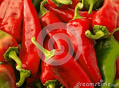 Red hot chili peppers background Stock Photo