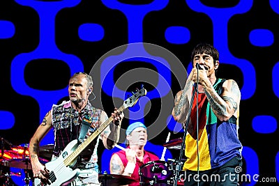 Red Hot Chili Peppers music band performs in concert at FIB Festival Editorial Stock Photo
