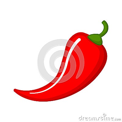 Red hot chilli pepper icon Vector Illustration