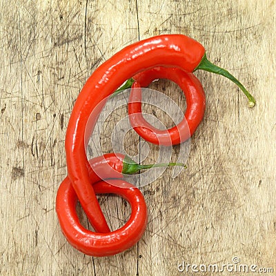 Red hot chillies Stock Photo