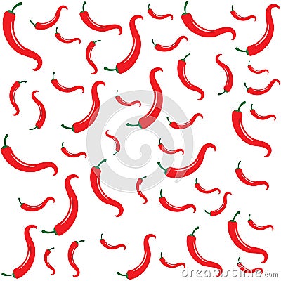 Red hot natural chili icon vector Illustration Vector Illustration