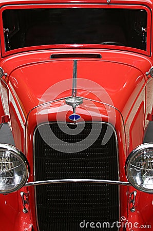 Red hot rod Stock Photo