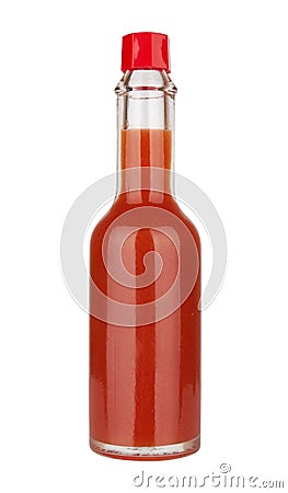 Red hot sauce Stock Photo