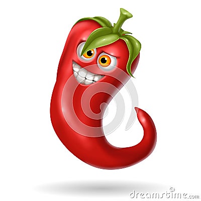 Red hot spicy mexican chilli pepper, Stock Photo