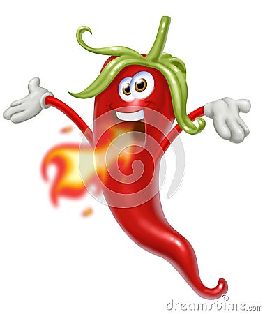 Red hot spicy mexican chilli pepper, Stock Photo