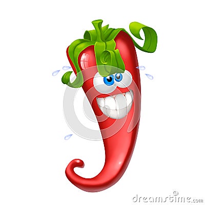 Red hot spicy mexican chilli pepper, Stock Photo