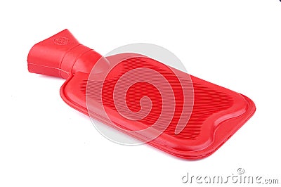 Red hot water bottle Stock Photo