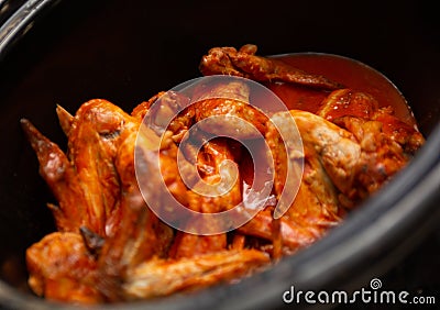 Red Hot Wings Stock Photo