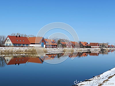 Village Minge, Lithuania Stock Photo