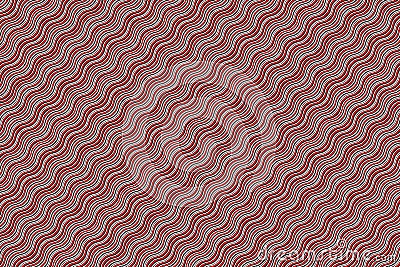 Red hypnotic wave seamless background Vector Illustration