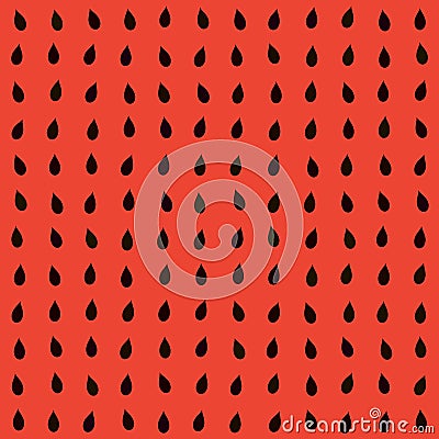 Red seamless watermelon with seeds texture digitally rendered pattern Stock Photo