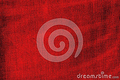 Red jeans texture Stock Photo