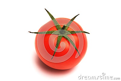 Red juicy tomato Stock Photo