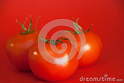 Red Juicy Tomatoes Stock Photo