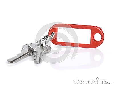 Red keyring Stock Photo