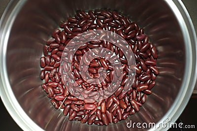 Red kidney bean background . Stock Photo