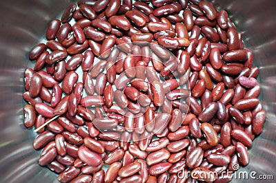 Red kidney bean background . Stock Photo