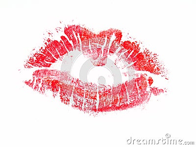 Red kiss Stock Photo