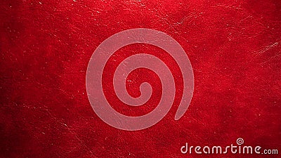 Red leather background with Light in center and darker in the corners Stock Photo