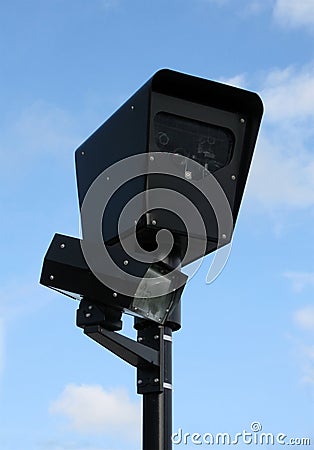 Red Light Camera Stock Photo