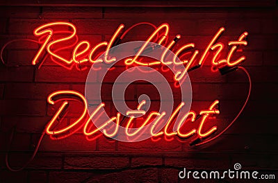 Red Light District Stock Photo